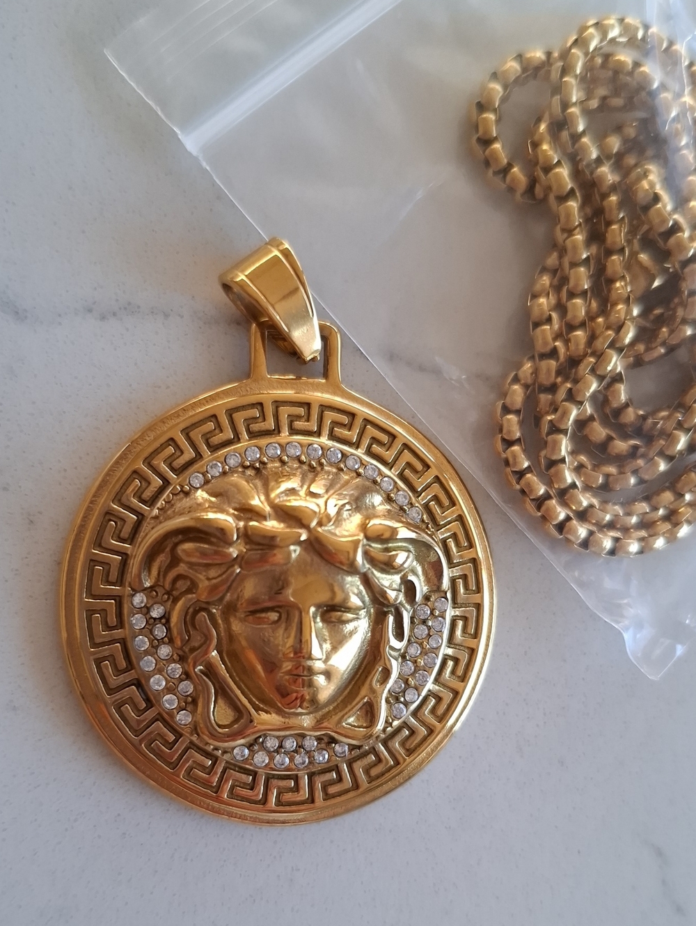 Medusa Versace Style Pendant for Men or Women